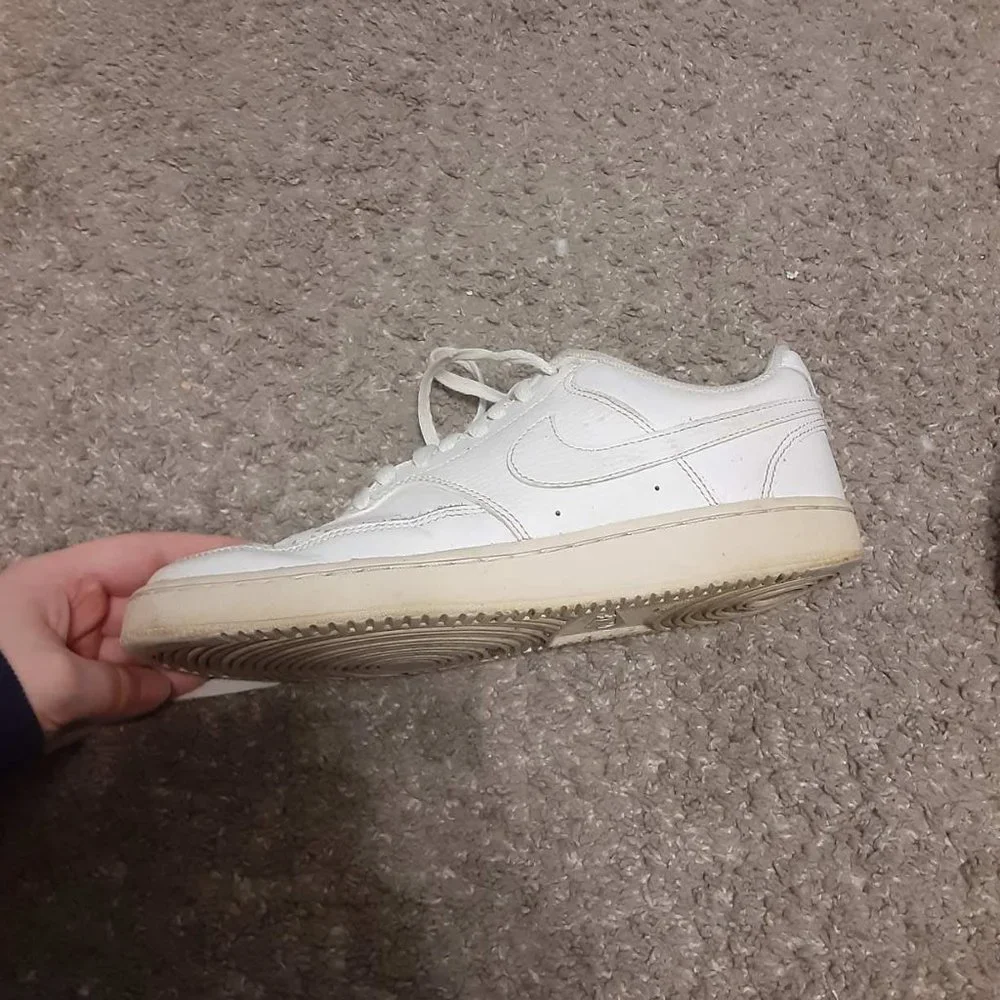 Women's Size 8 Nike Court Vision White Low - Picture 7 of 16